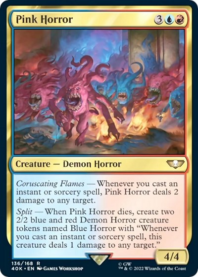 Pink Horror (Surge Foil) (Universes Beyond: Warhammer 40K) Near Mint