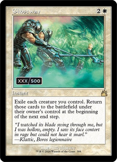 Ghostway (Retro Frame) (Serial Numbered) (Ravnica Remastered) Near Mint