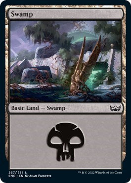 Swamp (267) (Streets of New Capenna) Near Mint Foil