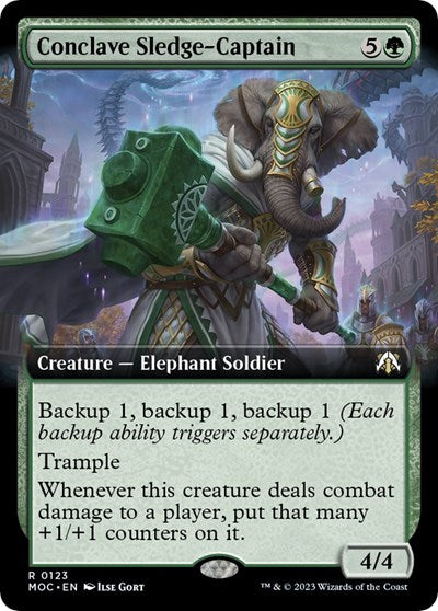 Conclave Sledge-Captain (Extended Art) (Commander: March of the Machine) Near Mint