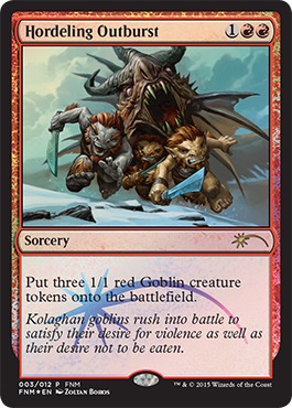 Hordeling Outburst (FNM) (Promotional Cards) Near Mint Foil