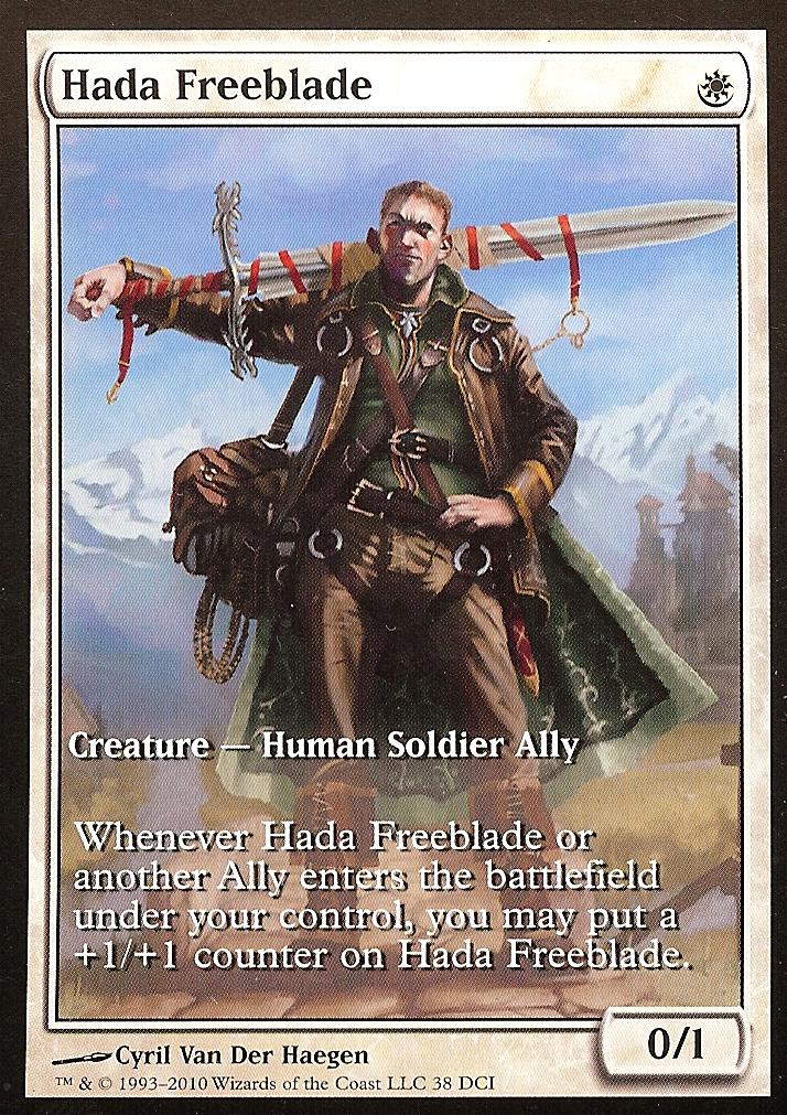 Hada Freeblade (Worldwake Gameday) (Promotional Cards) Near Mint