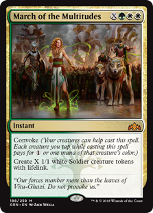 March of the Multitudes (Guilds of Ravnica) Near Mint Foil