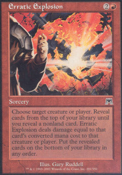Erratic Explosion (Onslaught) Light Play Foil