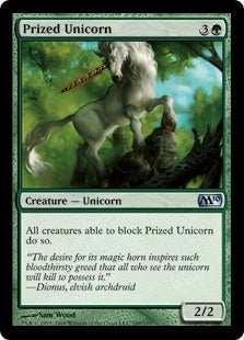 Prized Unicorn (Magic 2010 Core Set) Near Mint Foil
