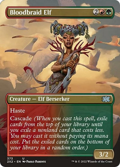 Bloodbraid Elf (Borderless) (Double Masters 2022) Near Mint Foil