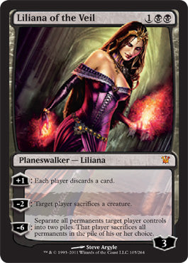 Liliana of the Veil (Innistrad) Light Play