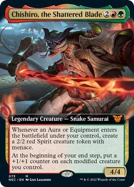 Chishiro, the Shattered Blade (Extended Art) (Commander: Kamigawa: Neon Dynasty) Near Mint