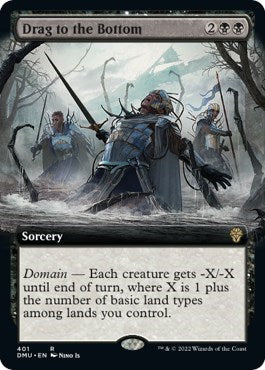 Drag to the Bottom (Extended Art) (Dominaria United) Near Mint