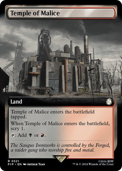 Temple of Malice (Extended Art) (Universes Beyond: Fallout) Near Mint