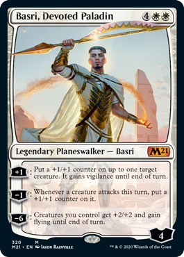 Basri, Devoted Paladin (Magic 2021 Core Set) Near Mint Foil