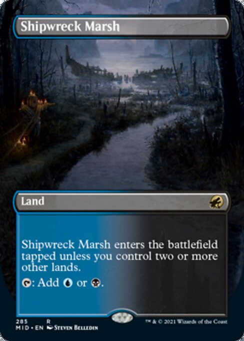 Shipwreck Marsh (Borderless) (Innistrad: Midnight Hunt) Near Mint