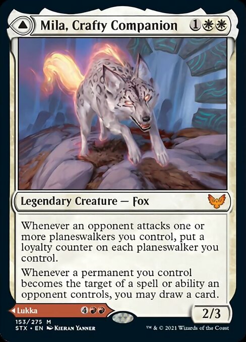 Mila, Crafty Companion / Lukka, Wayward Bonder (Strixhaven) Near Mint