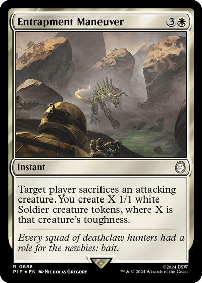 Entrapment Maneuver (Surge Foil) (Universes Beyond: Fallout) Near Mint