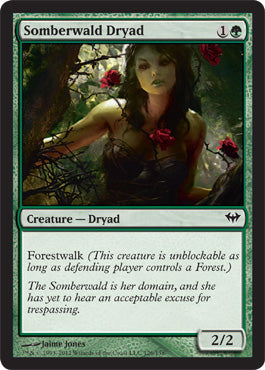 Somberwald Dryad (Dark Ascension) Near Mint Foil Japanese
