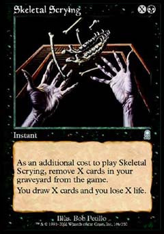 Skeletal Scrying (Odyssey) Light Play Foil