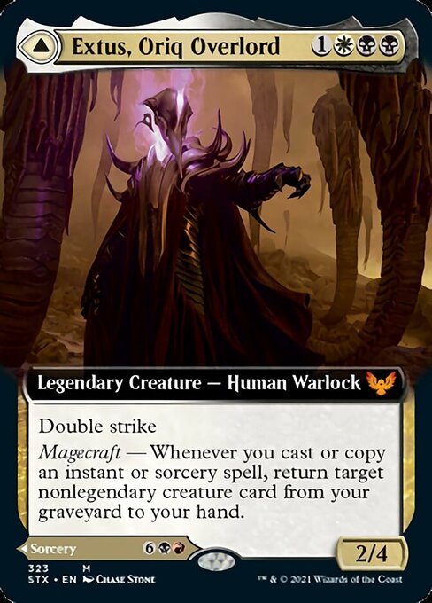 Extus, Oriq Overlord / Awaken the Blood Avatar (Extended Art) (Strixhaven) Near Mint