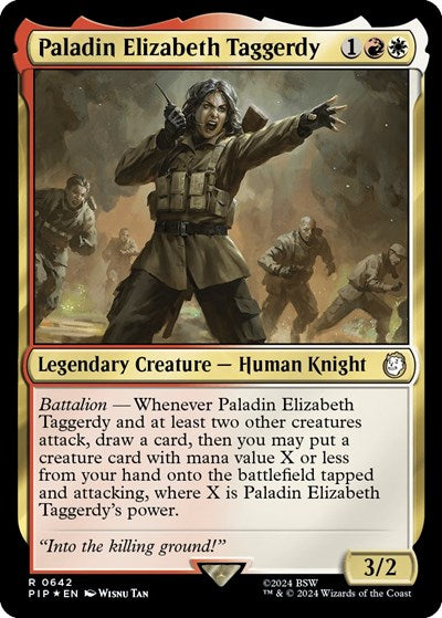 Paladin Elizabeth Taggerdy (Surge Foil) (Universes Beyond: Fallout) Near Mint
