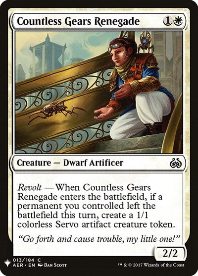 Countless Gears Renegade (Mystery Booster) Near Mint