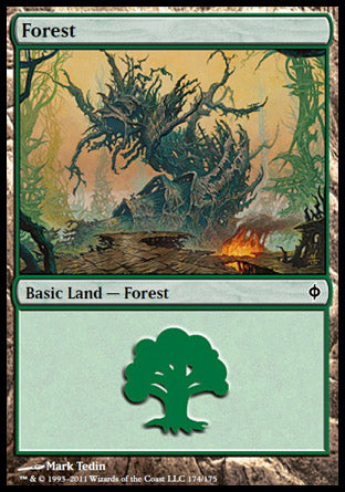 Forest (174) (New Phyrexia) Near Mint