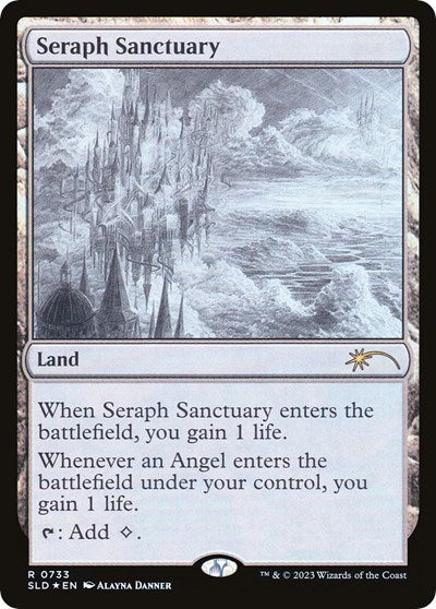 Seraph Sanctuary (733) (Sketch Showcase) (Secret Lair) Near Mint