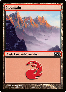 Mountain (244) (Magic 2013 Core Set) Near Mint Foil