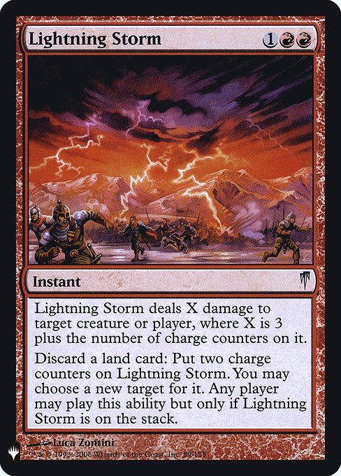 Lightning Storm (Mystery Booster Retail Edition Foils) Near Mint Foil