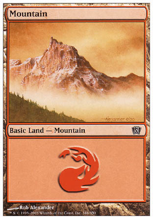 Mountain (346) (8th Edition) Near Mint Foil