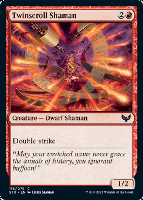 Twinscroll Shaman (Strixhaven) Near Mint Foil