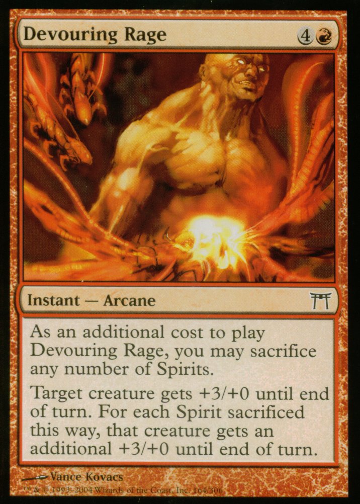 Devouring Rage (Champions of Kamigawa) Near Mint Foil