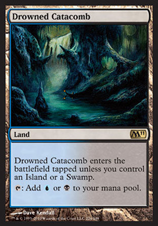 Drowned Catacomb (Magic 2011 Core Set) Near Mint Foil