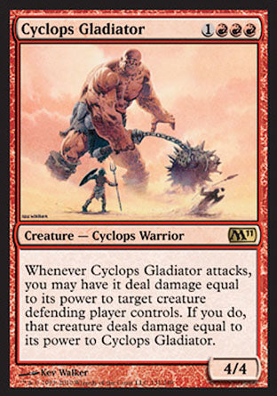 Cyclops Gladiator (Magic 2011 Core Set) Near Mint Foil