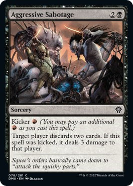 Aggressive Sabotage (Dominaria United) Near Mint Foil