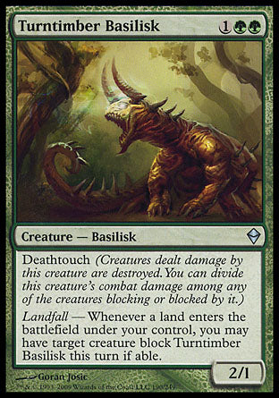 Turntimber Basilisk (Zendikar) Near Mint