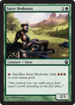 Satyr Hedonist (Theros) Near Mint Foil