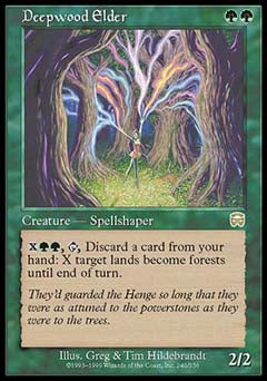 Deepwood Elder (Mercadian Masques) Light Play Japanese
