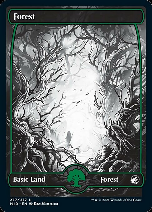 Forest (277) (Innistrad: Midnight Hunt) Near Mint Foil