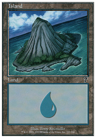 Island (335) (7th Edition) Good Foil