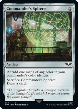 Commander's Sphere (233) (Surge Foil) (Universes Beyond: Warhammer 40K) Near Mint