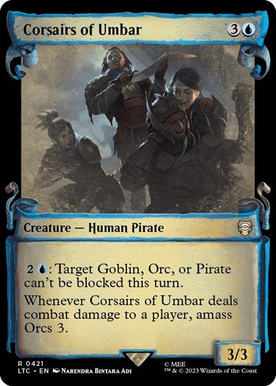 Corsairs of Umbar (Showcase Scrolls) (Commander: The Lord of the Rings: Tales of Middle-earth) Near Mint