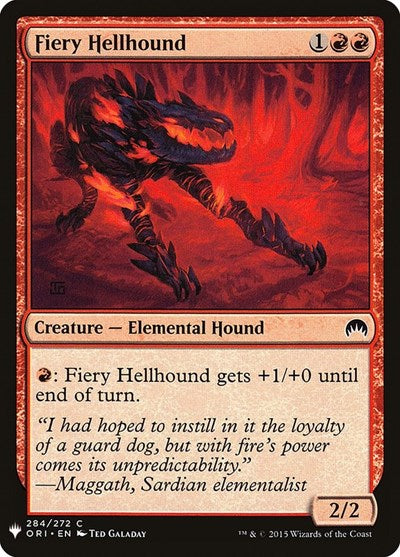 Fiery Hellhound (Mystery Booster) Near Mint