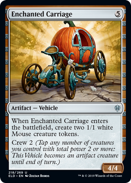 Enchanted Carriage (Throne of Eldraine) Near Mint Foil