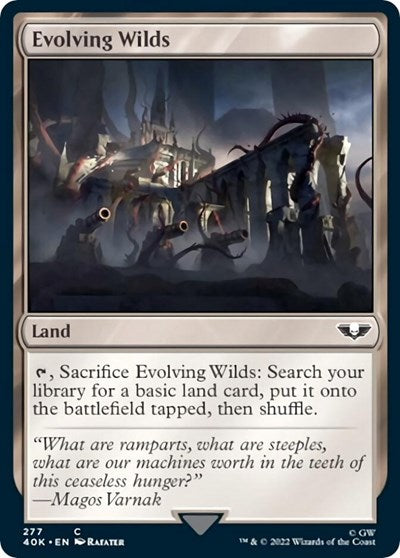 Evolving Wilds (Universes Beyond: Warhammer 40K) Near Mint