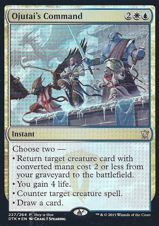 Ojutai s Command (BIBB) (Promotional Cards) Near Mint Foil