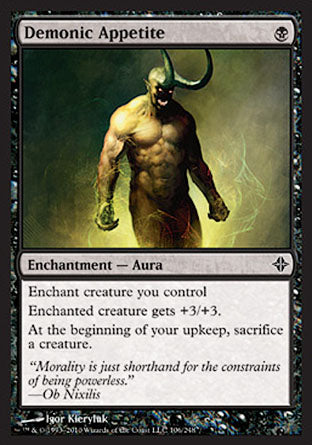 Demonic Appetite (Rise of the Eldrazi) Near Mint Foil