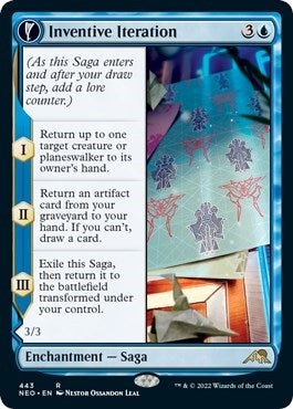 Inventive Iteration (Extended Art) (Kamigawa: Neon Dynasty) Near Mint