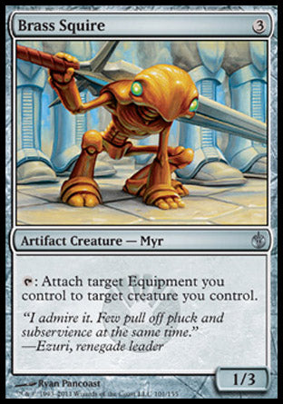 Brass Squire (Mirrodin Besieged) Near Mint Foil