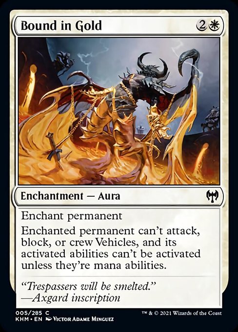 Bound in Gold (Kaldheim) Near Mint Foil