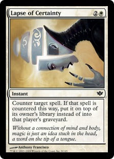 Lapse of Certainty (Conflux) Near Mint Foil