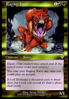 Raging Kavu (Invasion) Near Mint Foil